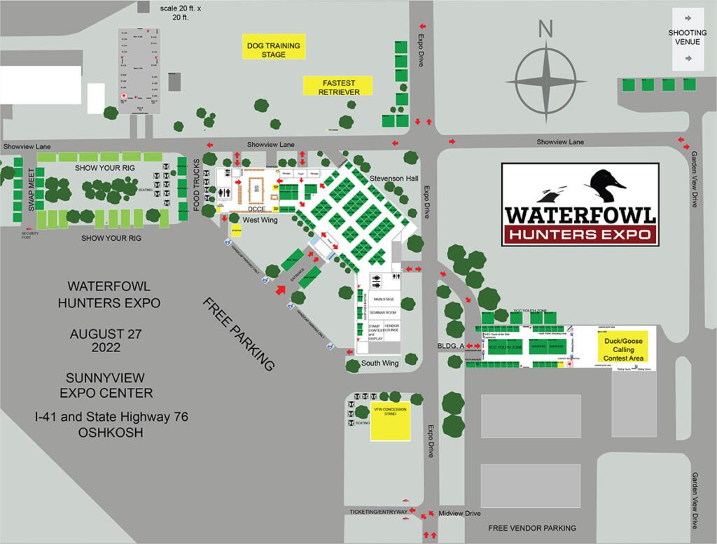 Waterfowl Hunters Expo Map